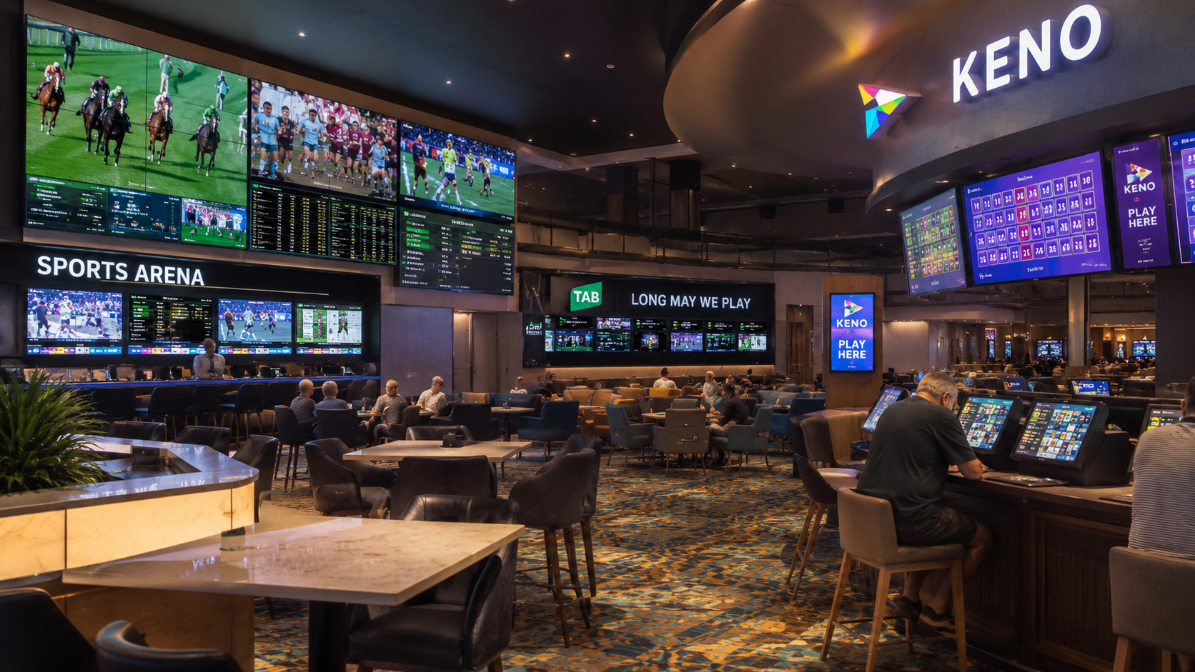 Sports Arena, TAB and Keno at Cairns Casino